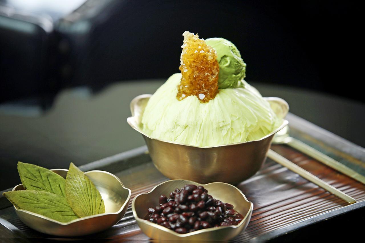 Kensington Jeju Hotel Kültér fotó Bingsu with green tea ice cream